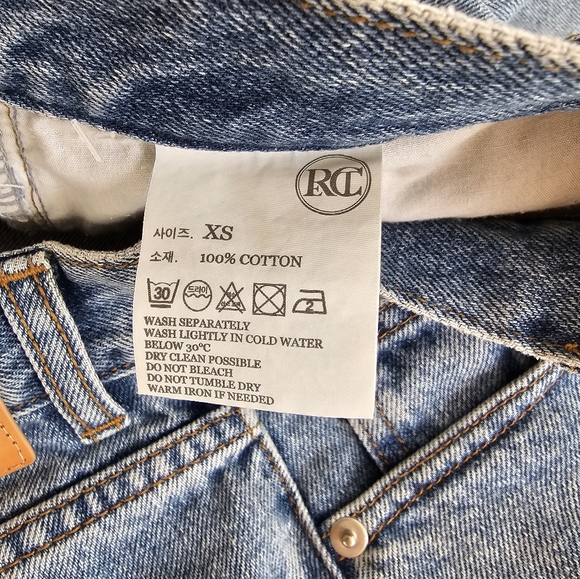 Recto Tapered Jean Light Wash 100% Cotton Japanese Denim Size XS US 26 - Picture 8 of 8
